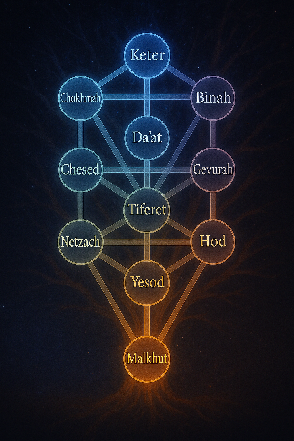 The Hidden Architecture of Light: The Sefirot as Divine Vessels