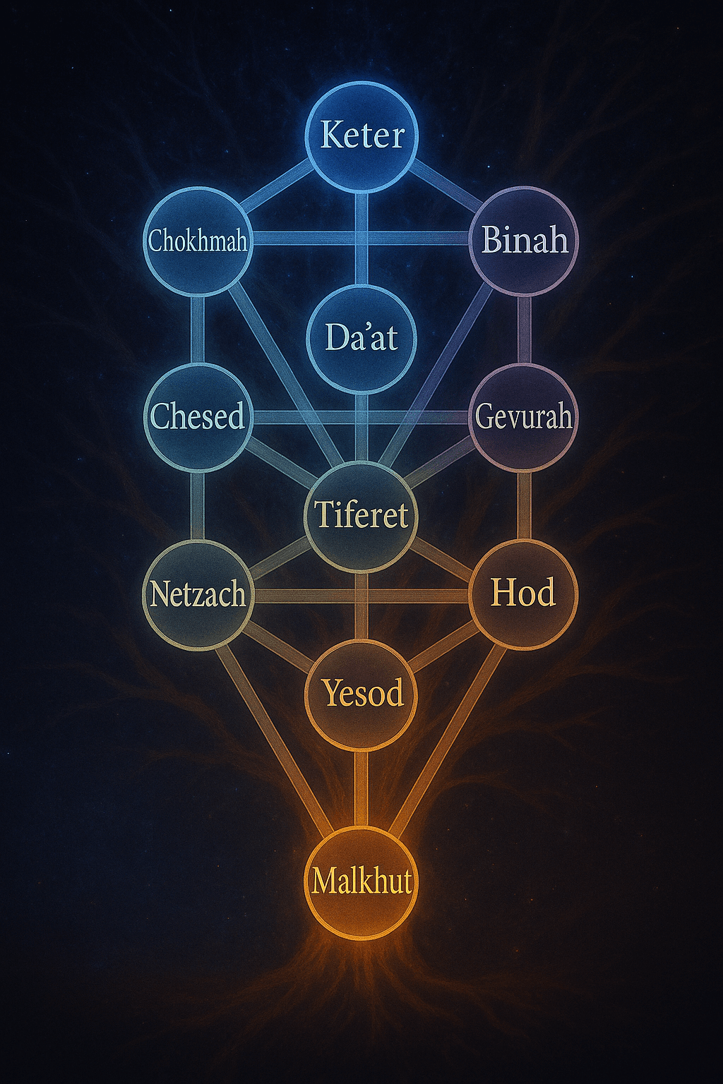The Hidden Architecture of Light: The Sefirot as Divine Vessels
